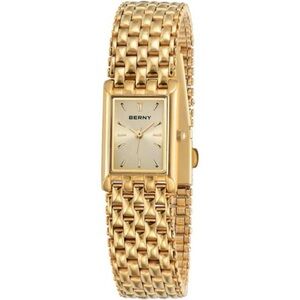 Ladies Quartz Wrist Watches Stainless Steel Band Women's Small Gold Watch